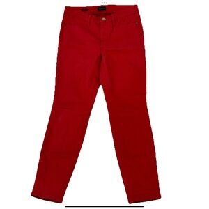 Talbots Women’s Sz 6P Jeans High Waist Jegging Stretch Melon Red 30x26